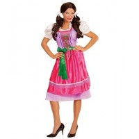 DISFRAZ T-M CAMPESINA ROSA/VERDE