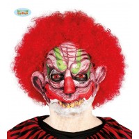 $D MEDIA CARETA PAYASO C/PELO TERROR