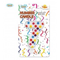 $D BLISTER VELA CONFETI N7 6CM