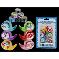SET 6 DISPENSADOR 12 CINTA DECORATIVAS