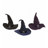 SOMBRERO BRUJA/HECHICERO TERCIOPELO PURP