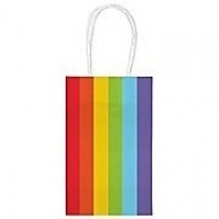 MINI BOLSA C/ASA ARCO IRIS 10X13CM