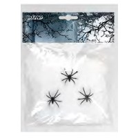   TELARAÑA BLANCA C/3 ARAÑAS