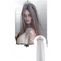 TIARA CON VELO PRINCESA ZOMBI