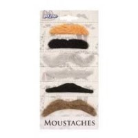 SET 6 BIGOTES COLOR NATURAL
