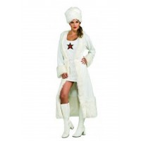  DISFRAZ T-S CHICA TIPICA RUSA BLANCO