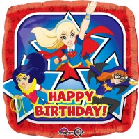GLOBO 18" FOIL SUPER HERO GIRLS BIRTHDAY