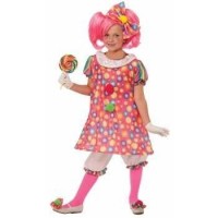DISFRAZ 8A10 AÑOS NIÑA PAYASO DULCE