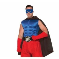  PECHO MUSCULOSO HEROE ADULTO AZUL