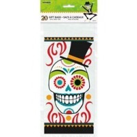 PAQ.20/U BOLSA CELO CALAVERA HALLOWEEN