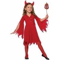 DISFRAZ 4A6 AÑOS DIABLESA VESTIDO ROJO