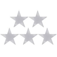   5 SILUETAS ESTRELLA PLATA 22,86CM