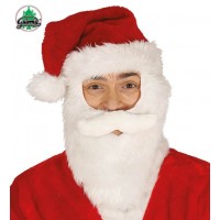 GORRO ADULTO  CON BARBA PAPA NOEL