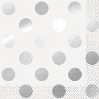  PAQ.16/U SERVILLETA TOPO PLATA 25CM