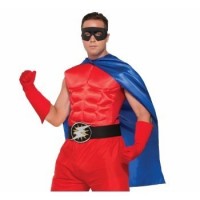   CAPA HEROE ADULTO AZUL
