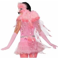   ALA TUL PLUMA ROS FLAMINGO 50X40CM