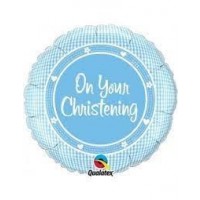 GLOBO 18" FOIL REDONDO BAUTIZO NIÑO