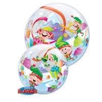 $D GLOBO 22" BURBUJA DUENDES Y REGALOS