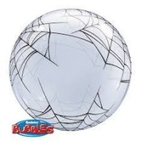 $D GLOBO 24" BURBUJA DECO TELARAÑA