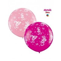 $D 2 GLOBOS JUMBO 3FT MINNIE MOUSE