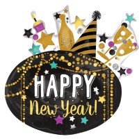 GLOBO 30" FOIL 3D NEW YEAR