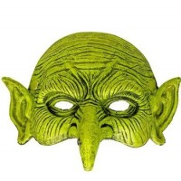 MEDIA MASCARA VERDE BRUJA