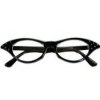 GAFAS NEGRA STRASS AÑOS 50