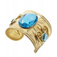 PULSERA DORADA C/GEMAS TOPAZIO