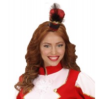 MINI DIADEMA GORRO MAJORETTE PURPURINA