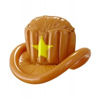 SOMBRERO HINCHABLE COWBOY 30CM