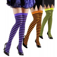 MEDIAS T-UNICA MEDIO MUSLO RAYAS NEON SU
