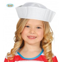 GORRA INFANTIL BLANCA MARINERO