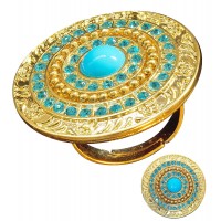 ANILLO CLEOPATRA PIEDRA TURQUESA
