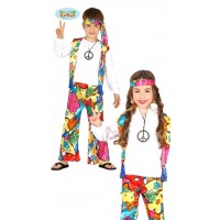 /DISFRAZ 7A9AÑOS HIPPIE MULTICOLOR