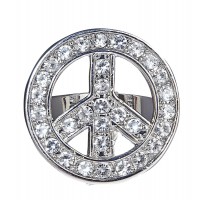 BLISTER ANILLO SIMBOLO PAZ STRASS