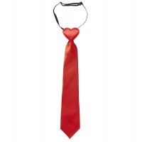   CORBATA NUDO CORAZON ROJO