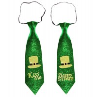 CORBATA GLITTER VERDE SAN PATRICK