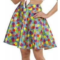  FALDA ENAGUA T-S/M TOPOS AÑOS 50