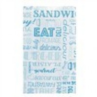 500/U BOLSA BURGUER AZUL 12X18CM