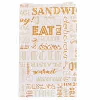 500 BOLSAS BURGUER PAROLE NARANJ 14X22CM
