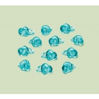 PAQ.12/U APLIQUE MINI CHUPAS CELESTE 2MM