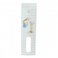 FUNDA CIGUEÑA RAYA CELESTE CON BOLIGRAFO