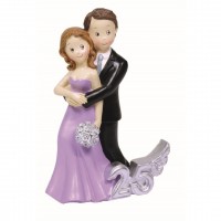 FIGURA NOVIOS ABRAZADOS 25 ANIVERSARIO