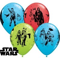 25 GLOBOS 11" LATEX STAR WARS COL.SUR.