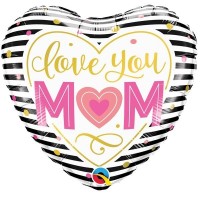 GLOBO 18" FOIL CORAZON LOVE YOU MUM