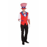 SET SOMBRERO CHALECO STD TIO SAM USA