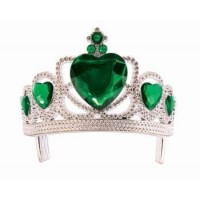 TIARA PRINCESA PIEDRAS VERDE ESMERALDA