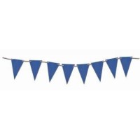 BANDERIN TRIANGULO AZUL GLITTER 2,13MT