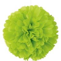  COLGA BOLA POMP VERDE NEON 40,64CM