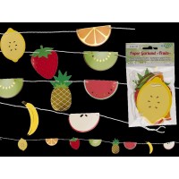 GUIRNALDA DE PAPEL DISEÑO FRUTAS 1MT